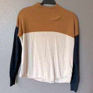 Madewell color block sweater size small